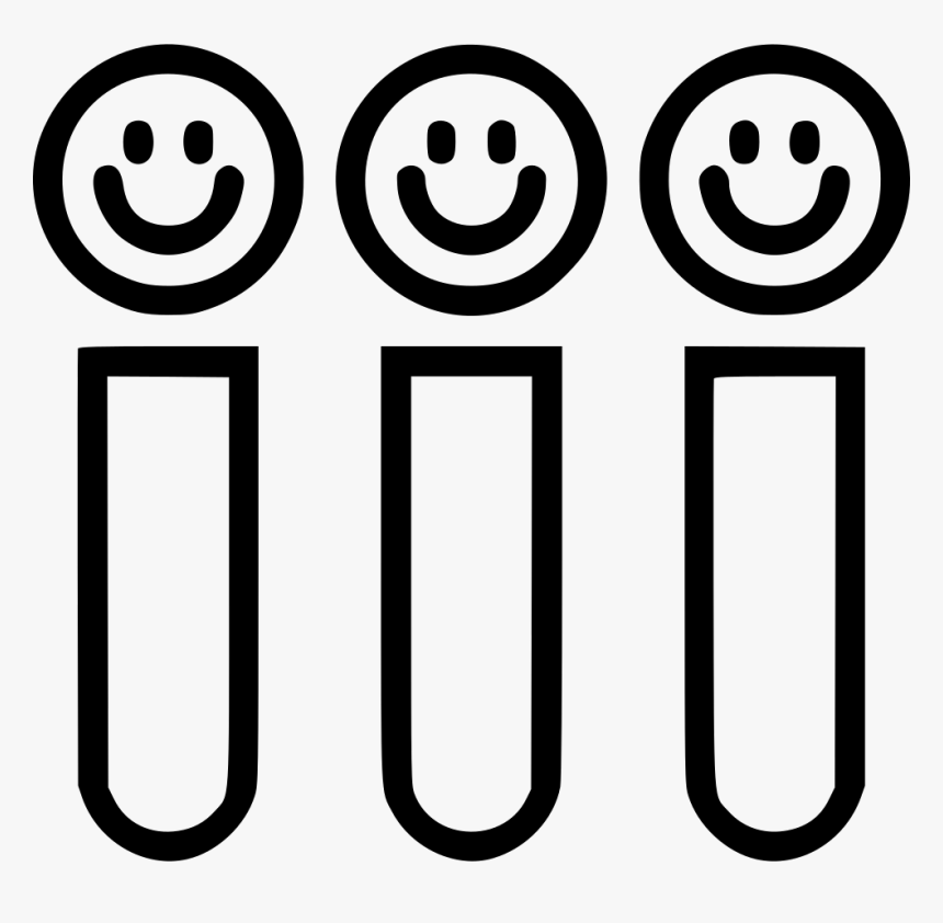 Test Flask Tube Container Smiley Face - Smiley, HD Png Download, Free Download