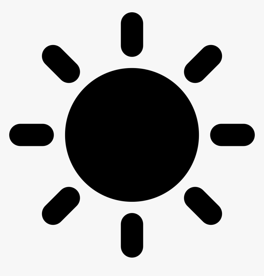 Shining Sun - Black And White Png File Sun, Transparent Png, Free Download