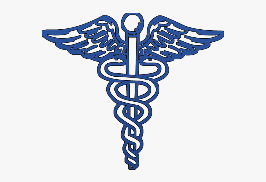 Blue Caduceus Medical Symbol - Clip Art Medical Symbol, HD Png Download, Free Download