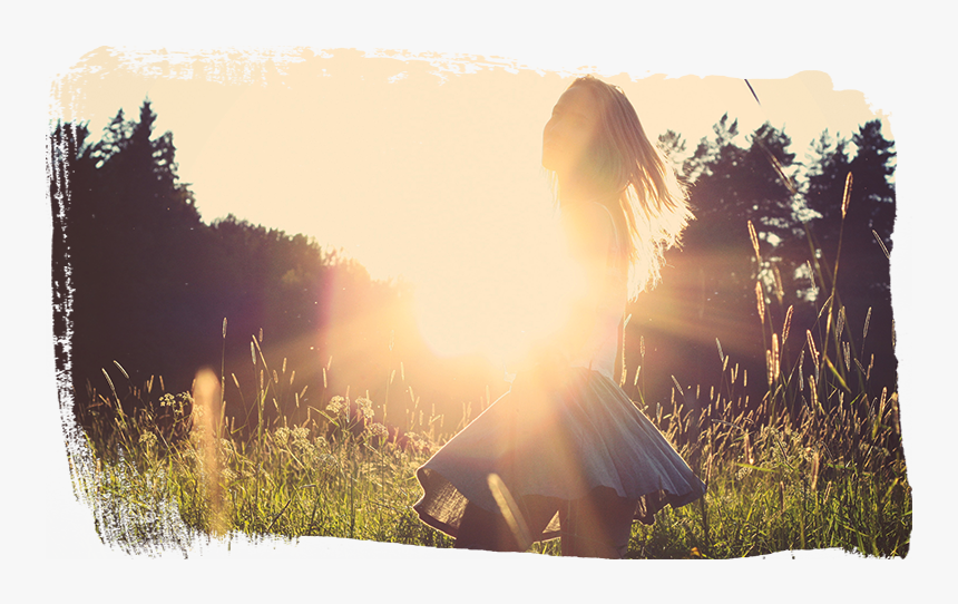 Transparent Sun Lens Flare Png - Sunshine Girl Field, Png Download, Free Download