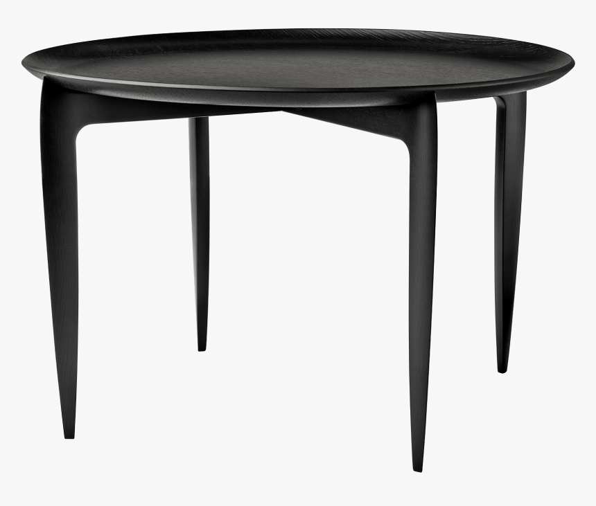 Tray Table Large In Black Coloured Oak - Foldable Tray Table Fritz Hansen, HD Png Download, Free Download