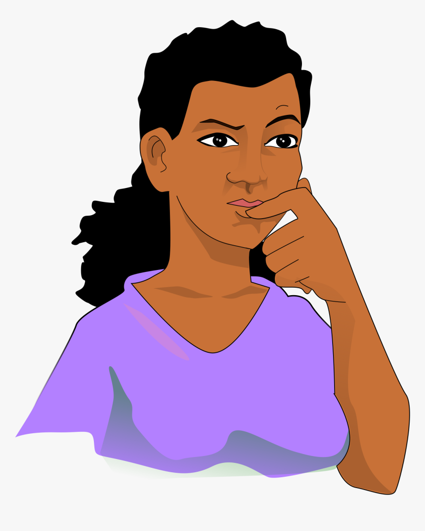 Clip Art Royalty Free Library Clipart Person Thinking - Thinking Woman ...