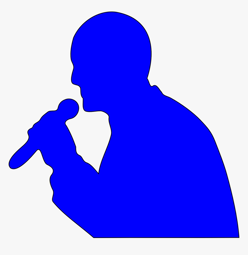 Singing Man Svg Clip Arts - Man Sing Clip Art, HD Png Download, Free Download