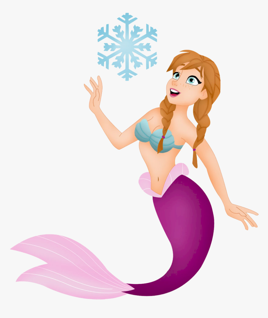 Clip Art Mermaid Free Download Clipart - Anna Mermaid, HD Png Download, Free Download