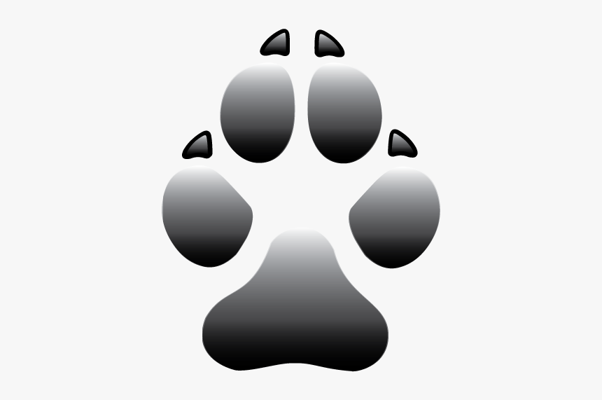 Dog Gradient Paw Print Png, Transparent Png, Free Download