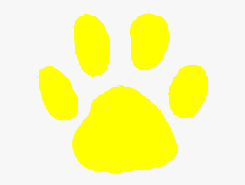 Png Transparent Images Pluspng - Black And Yellow Paw Print, Png Download, Free Download