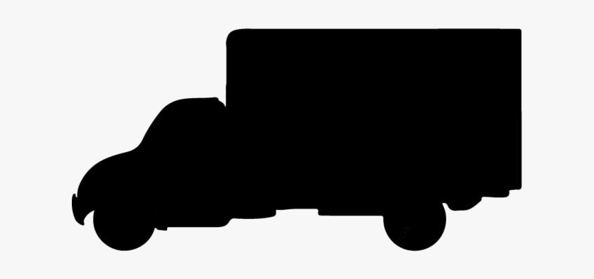 Transparent Cargo Truck - Silhouette, HD Png Download, Free Download