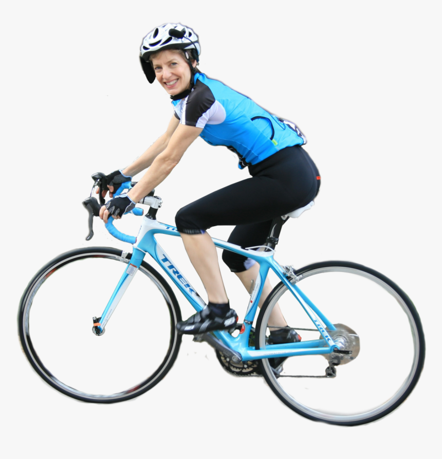 Woman On Bicycle Png Image - Bike Riding Transparent Background, Png Download, Free Download