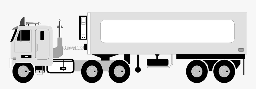 Truck Lorry Vehicle Free Picture - Trailer Truck Vector Png, Transparent Png, Free Download