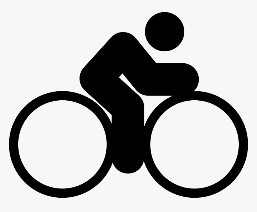 Man Riding A Bike - Bicycle, HD Png Download, Free Download