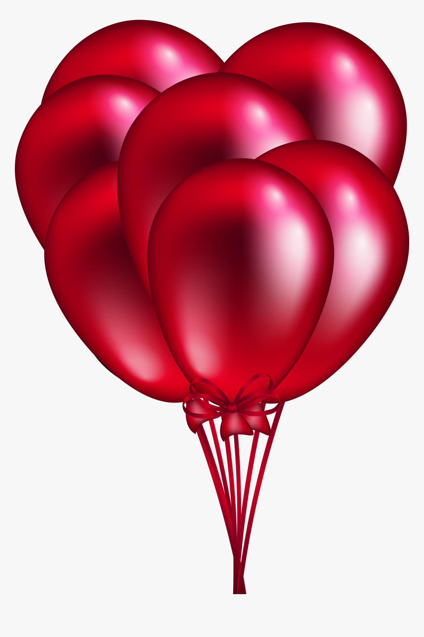Red Balloon Bunch Png Clip Art - Transparent Background Red Balloons Png, Png Download, Free Download