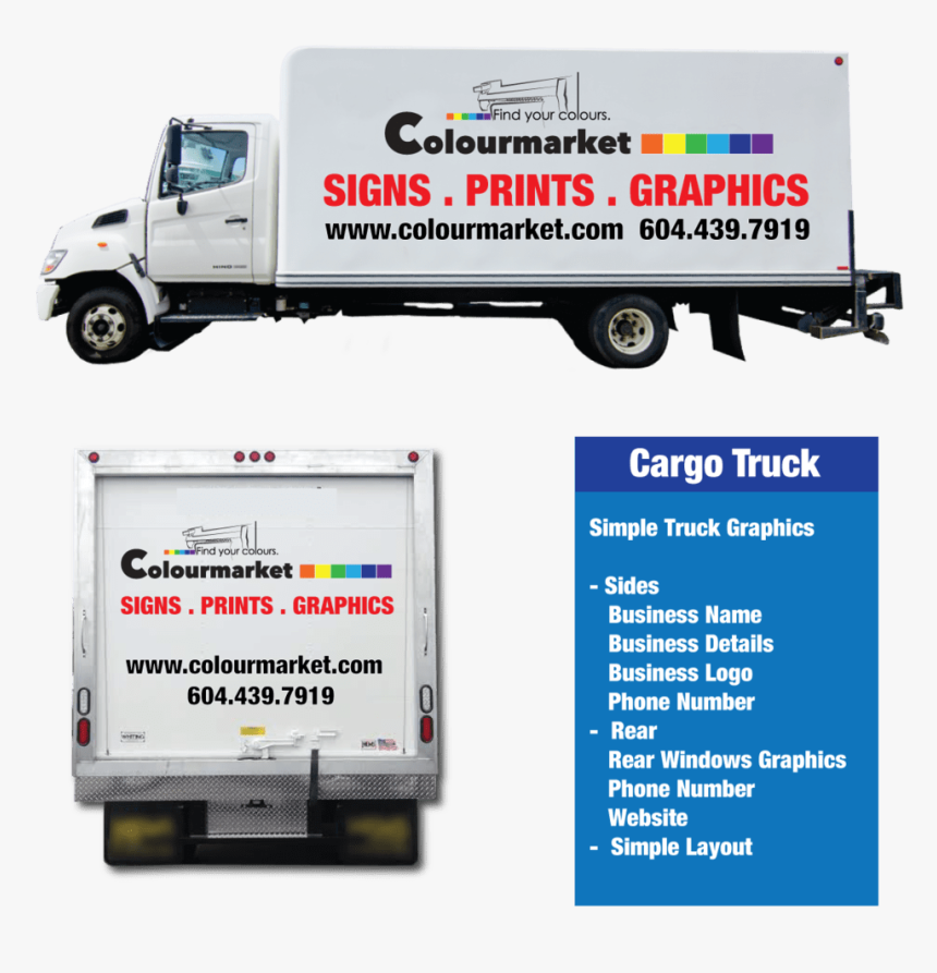 Car Signs - Car Graphics - Truck Signs - Van Signs - Parking Sensor For Trucks, HD Png Download, Free Download