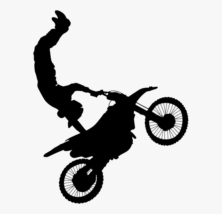 Bicycle Accessory,wheel,bicycle - Motocross Black And White, HD Png Download, Free Download