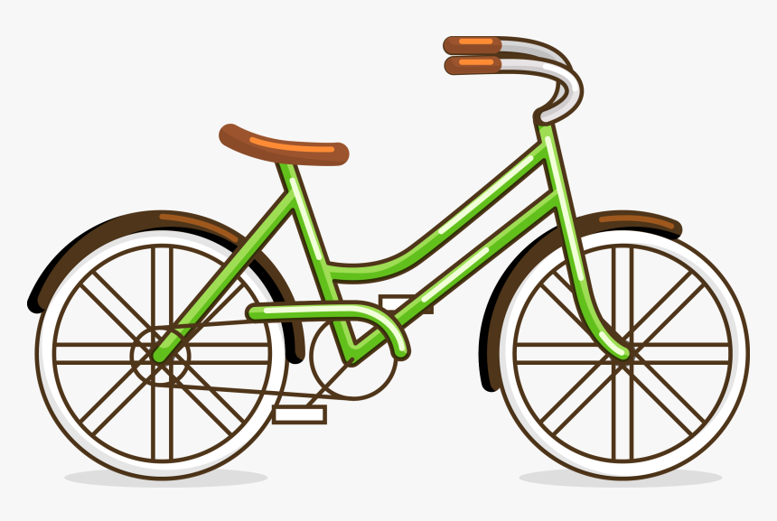 Fashion Green Bike Vector Material Png Download - Green Bike Png Clipart, Transparent Png, Free Download