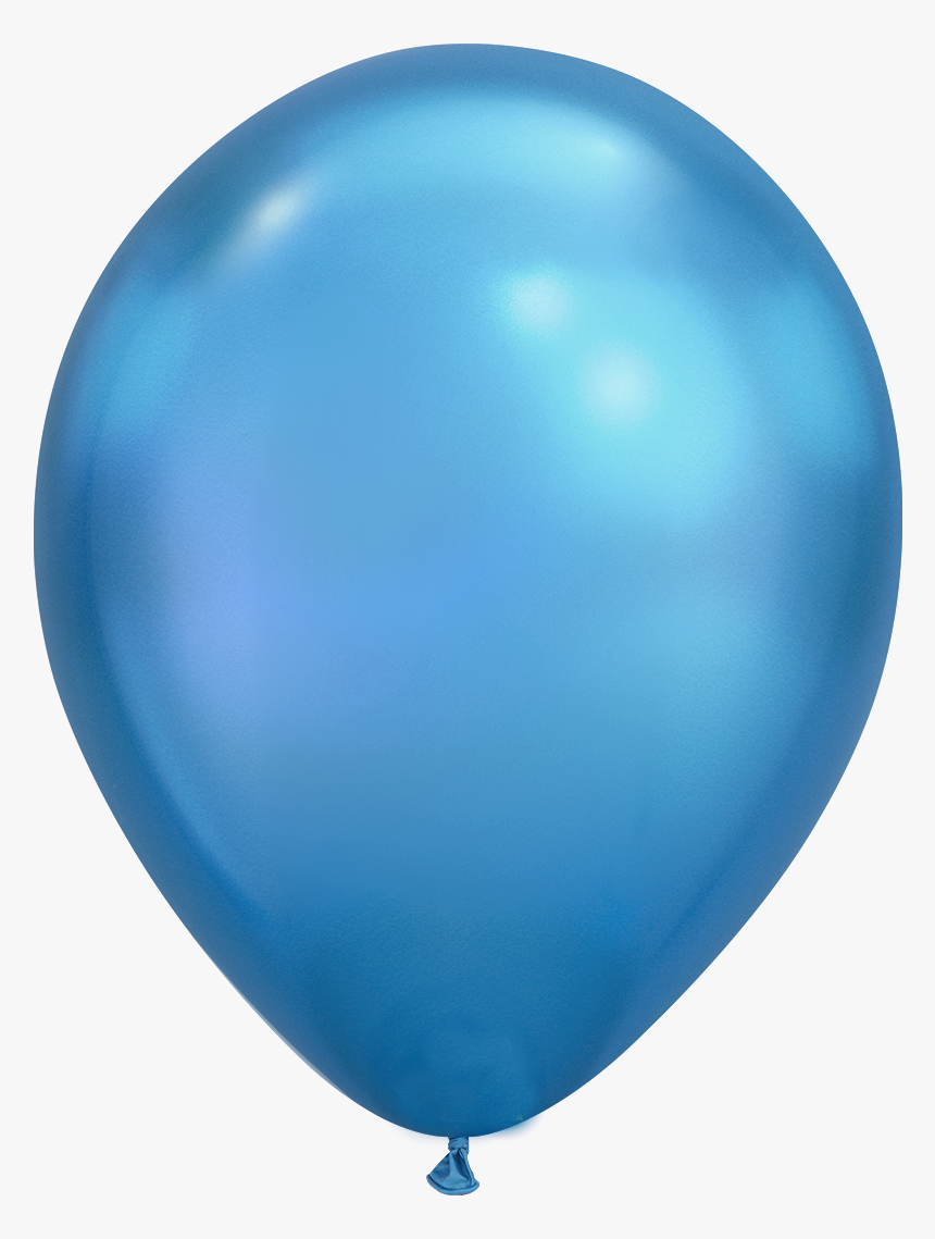 Chrome Blue - Blue Balloon, HD Png Download, Free Download