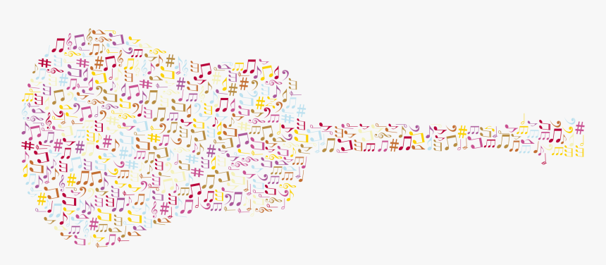 Clip Art Music Image Library - Music Note Guitar Background, HD Png Download, Free Download