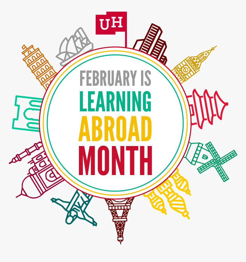 February Is Learning Abroad Month - Circle, HD Png Download, Free Download