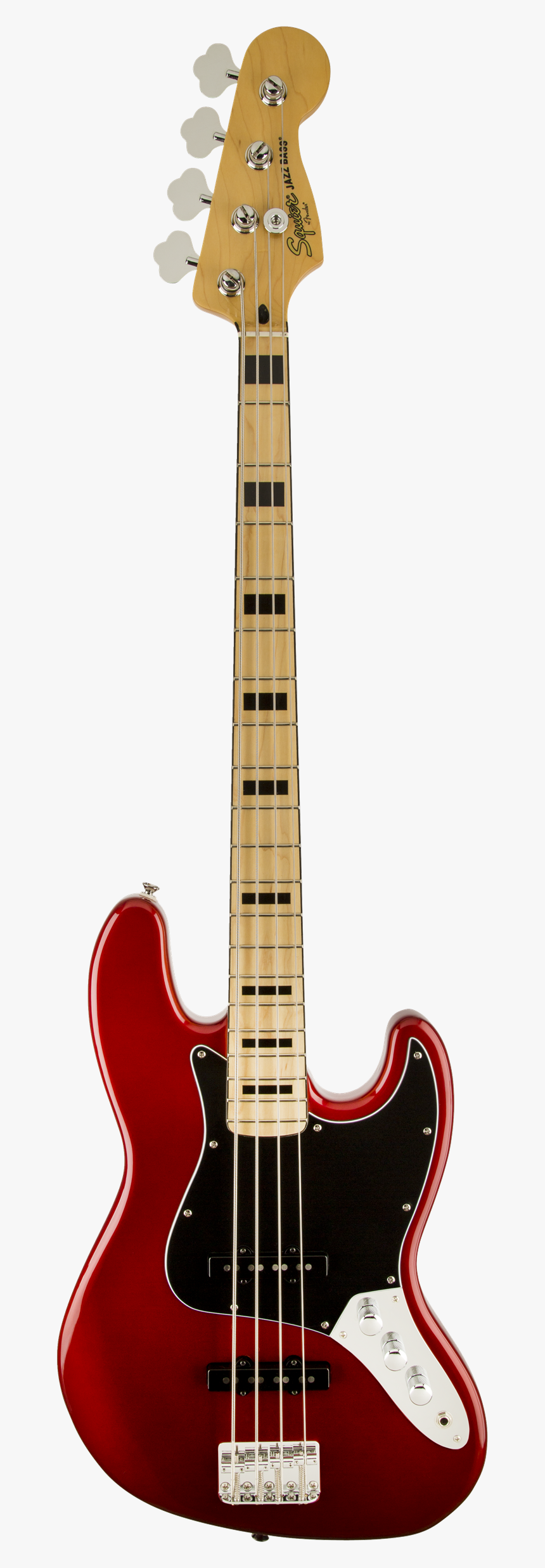 Squier Vm Jazz Bass 70s Candy Apple Front, HD Png Download, Free Download