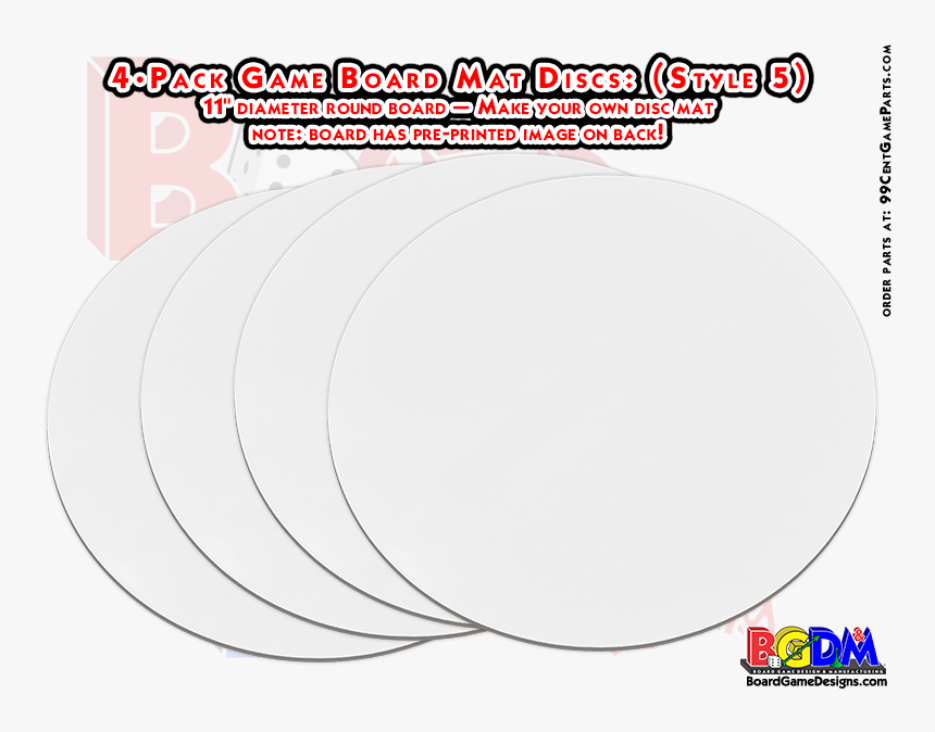 Blank Spinner Board Mat Discs, Round Spinner Board - Round Game Board, HD Png Download, Free Download