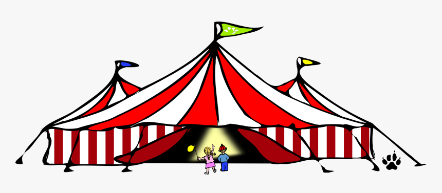 Circo Di Vision - Silhouette Circus Tent, HD Png Download, Free Download