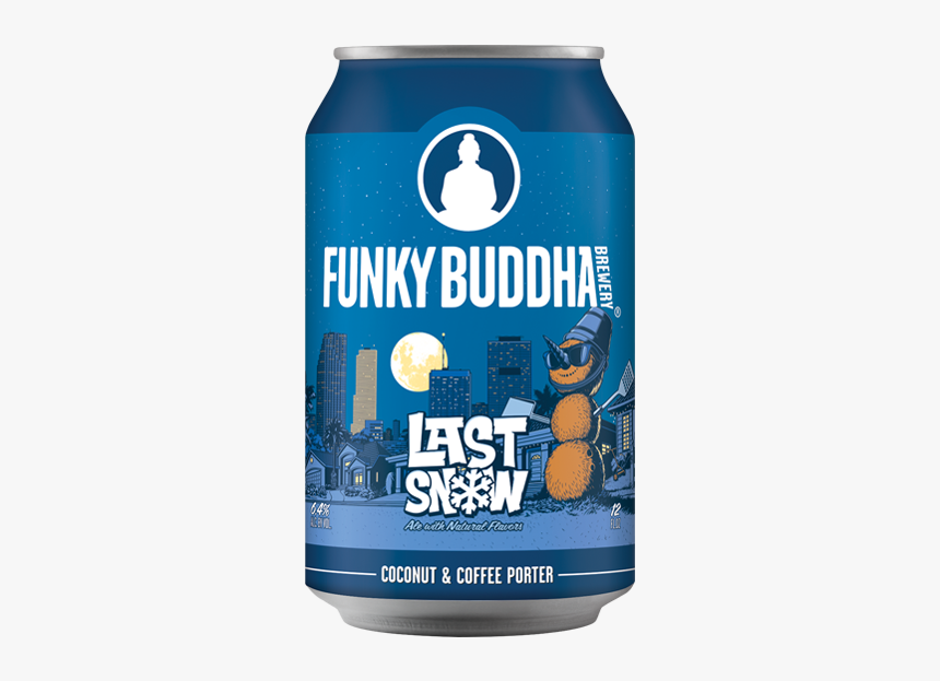 Last Snow Coconut & Coffee Porter By Funky Buddha Brewery - Buddha, HD Png Download, Free Download