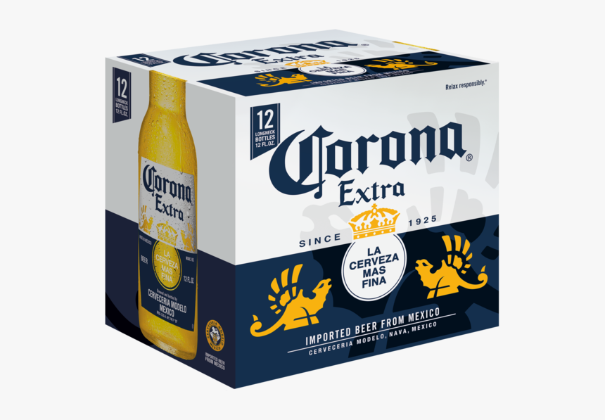 Corona Extra 12pk Bottles - Corona Extra 12 Pk, HD Png Download - kindpng