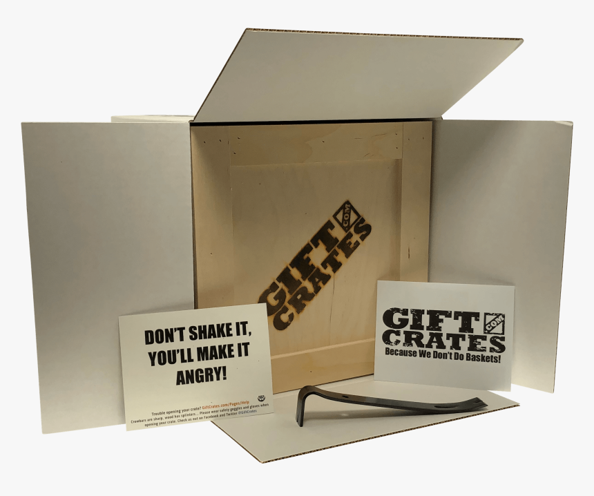 Gift Crate With Note - Box, HD Png Download, Free Download