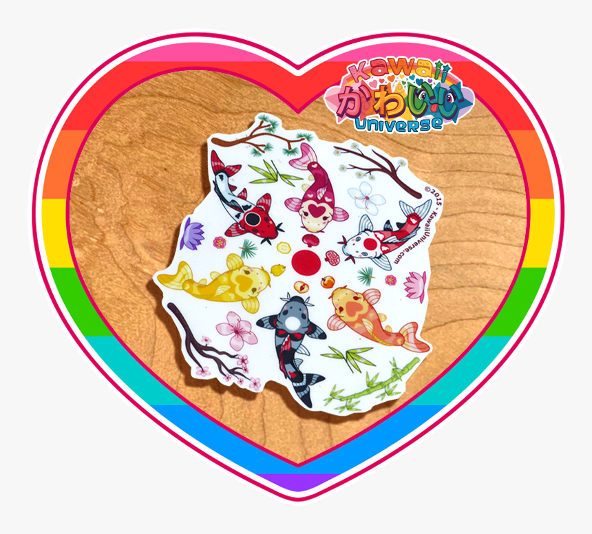 Kawaii Universe Cute Koi Mandala 2 Sticker Pic 01, HD Png Download, Free Download