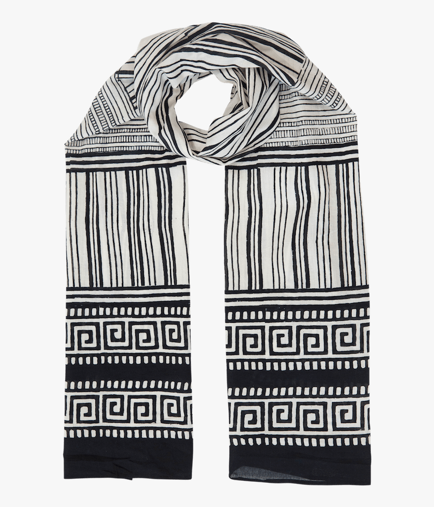 Black & White Key Scarf - Scarf, HD Png Download, Free Download