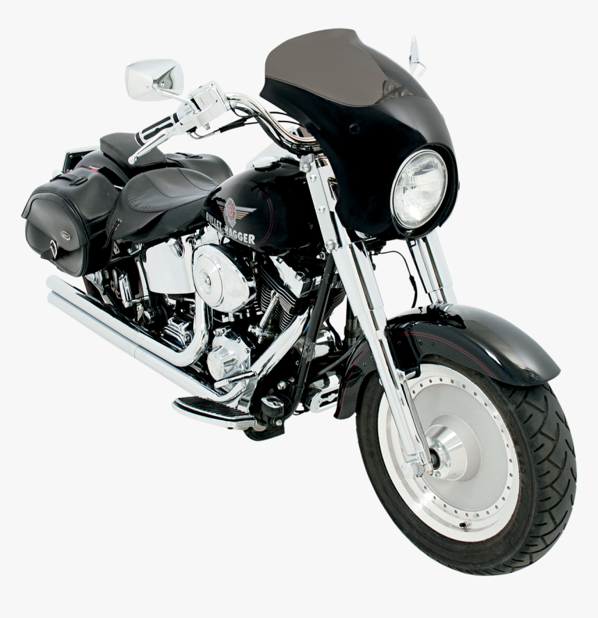 Memphis Shades Black Bullet Fairing & Mounts 86-17 - Memphis Shades Bullet Fairing Fatboy, HD Png Download, Free Download