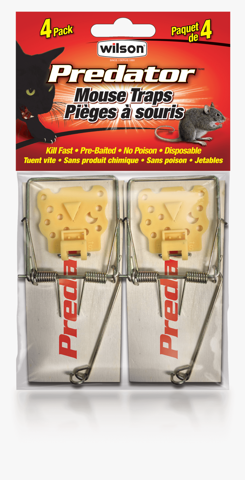 Wilson Predator With Plastic Cheese Mouse Traps - Chocolate, HD Png Download, Free Download