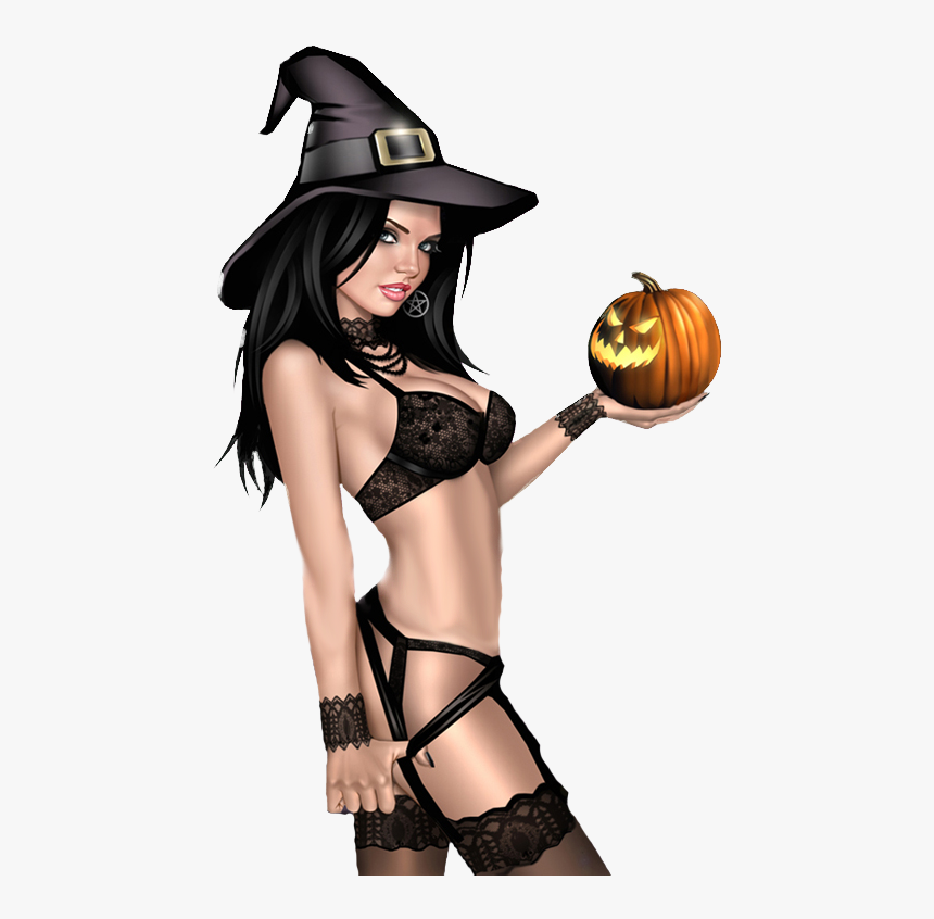 Witch092 Halloween Pin Up, Halloween Artwork, Halloween - Keith Garvey, HD Png Download, Free Download