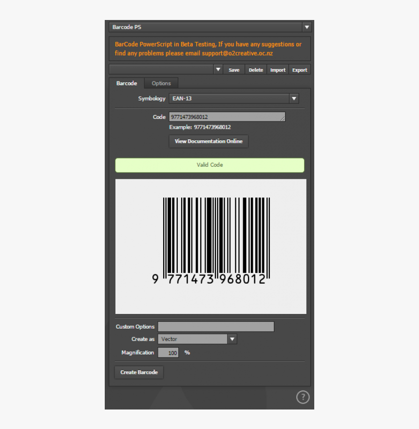 barcode extension for illustrator free download