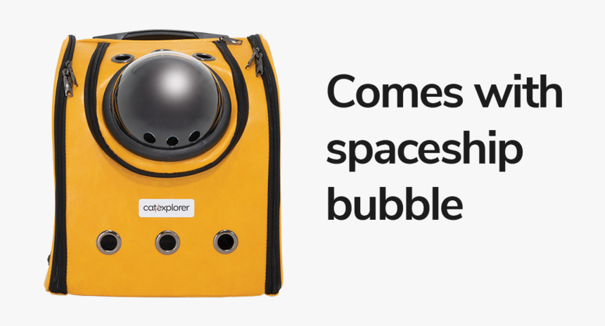 Removable Spaceship Bubble Window Pioneer Cat Backpack, HD Png Download, Free Download