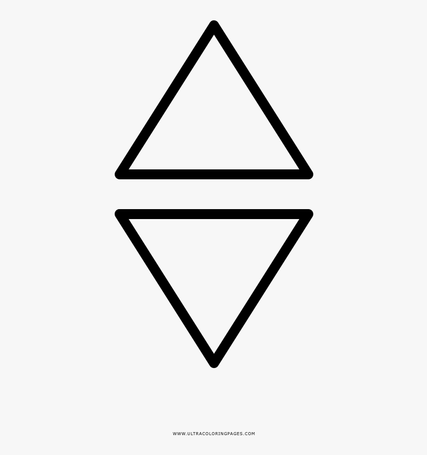 Transparent Up And Down Arrows Png - Triangle, Png Download, Free Download