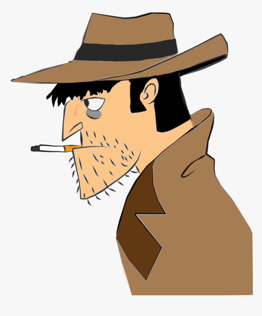 Noir Detective - Cartoon, HD Png Download, Free Download