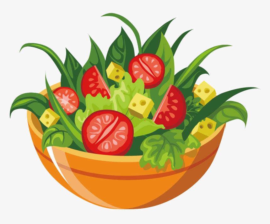 Vegetables Clipart Salad Vegetable - Salad Clipart, HD Png Download, Free Download
