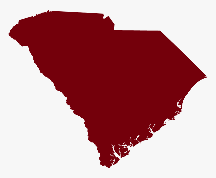 Sc Map - South Carolina Map With Flag, HD Png Download, Free Download