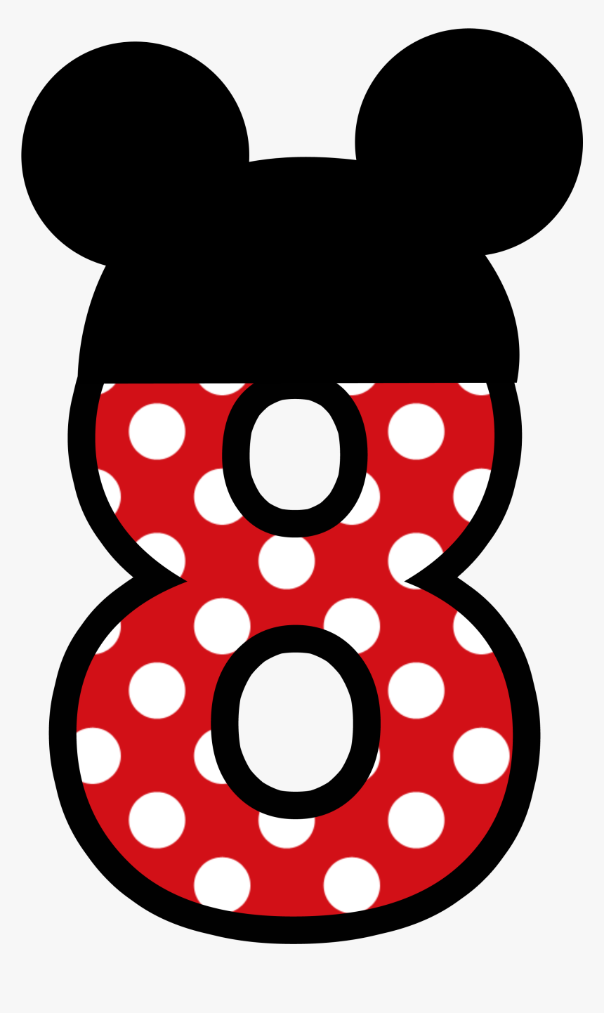 Mickey Mouse Number 8, HD Png Download, Free Download