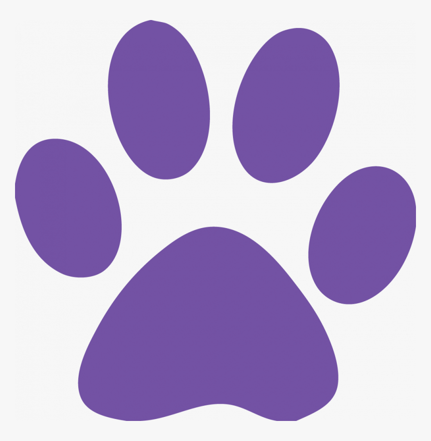 Custom Cat Paw Temporary Tattoos - Purple Cat Paw Print, HD Png Download, Free Download
