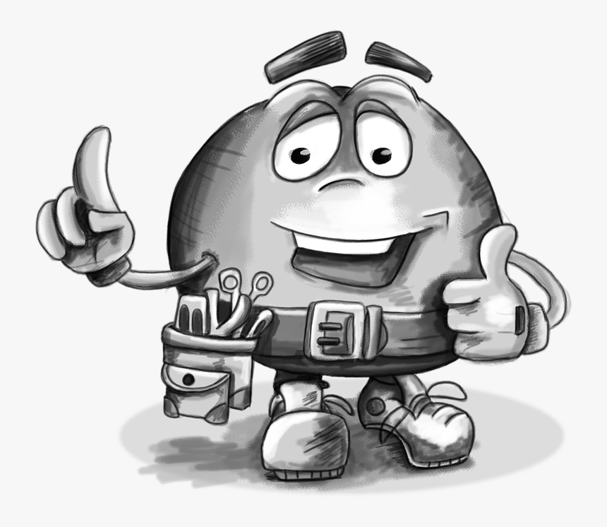 Thumbs Up, Builder, Carpenter, Mechanic, Smile, Sketch - Kartun Mekanik, HD Png Download, Free Download