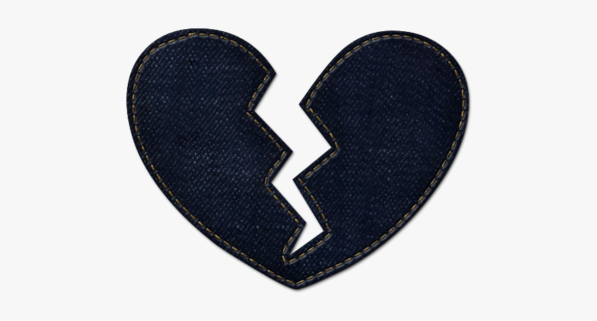 Broken Heart Icon Icons Etc Clipart - Navy Blue Broken Heart, HD Png Download, Free Download