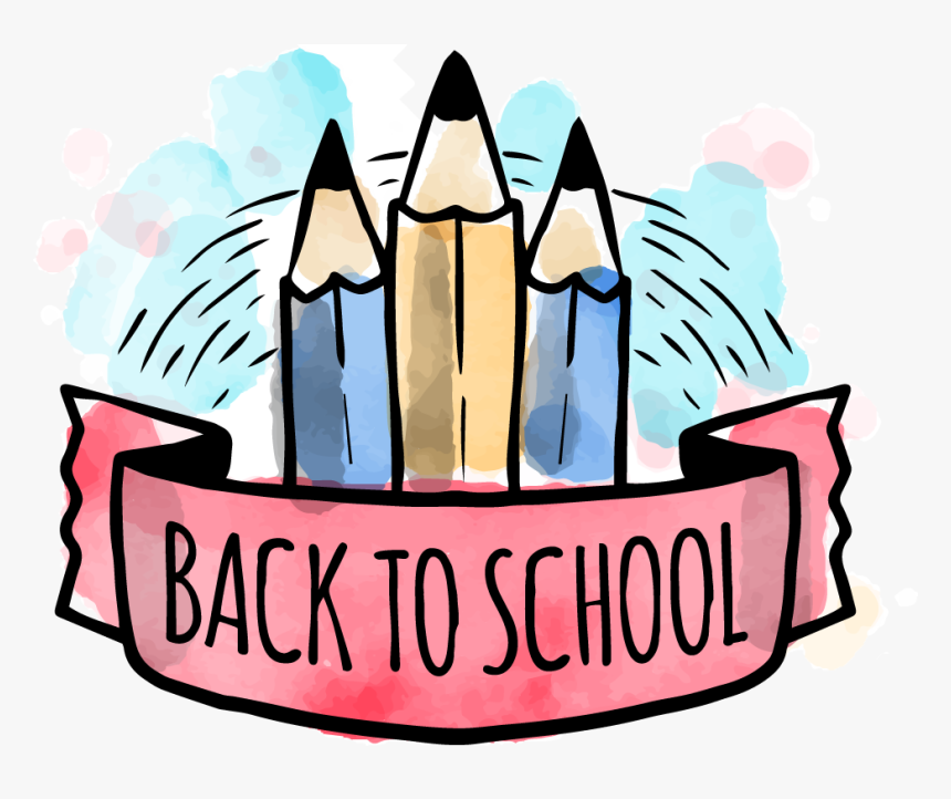 Back To School - Back To School Watercolor Clipart, HD Png Download, Free Download