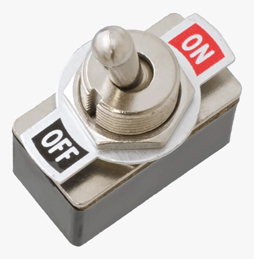 Metal Toggle Switch - Toggle Switch Off, HD Png Download, Free Download