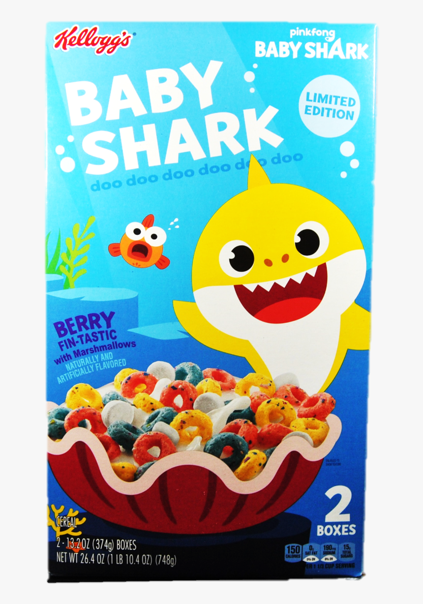 Kelloggs Baby Shark Cereal"
 Data-zoom="//cdn - Baby Shark Cereal, HD Png Download, Free Download