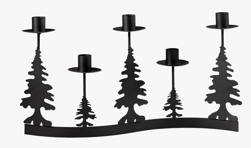 Candle Holder "fir Trees - Cross, HD Png Download, Free Download