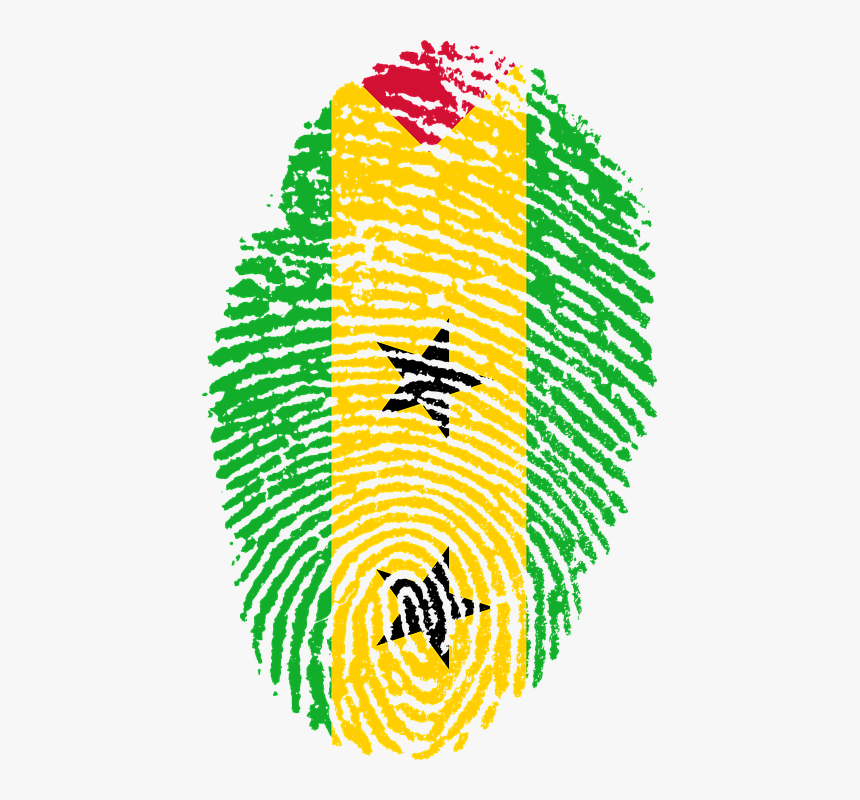 Sao Tome Principe Flag Fingerprint Country Pride Trinidad And Tobago Fingerprint Hd Png Download Kindpng