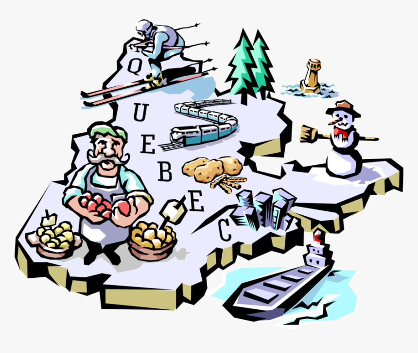 Vector Illustration Of Province Of Quebec Vignette - Quebec Clipart, HD Png Download, Free Download