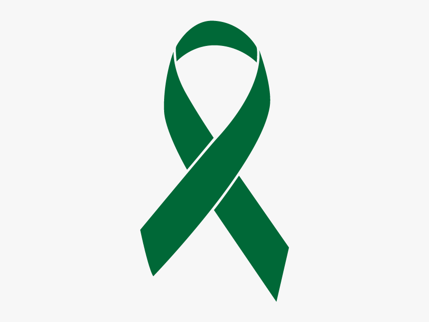 Emerald Green Colored Liver Cancer Ribbon - Breast Cancer Ribbon Png, Transparent Png, Free Download