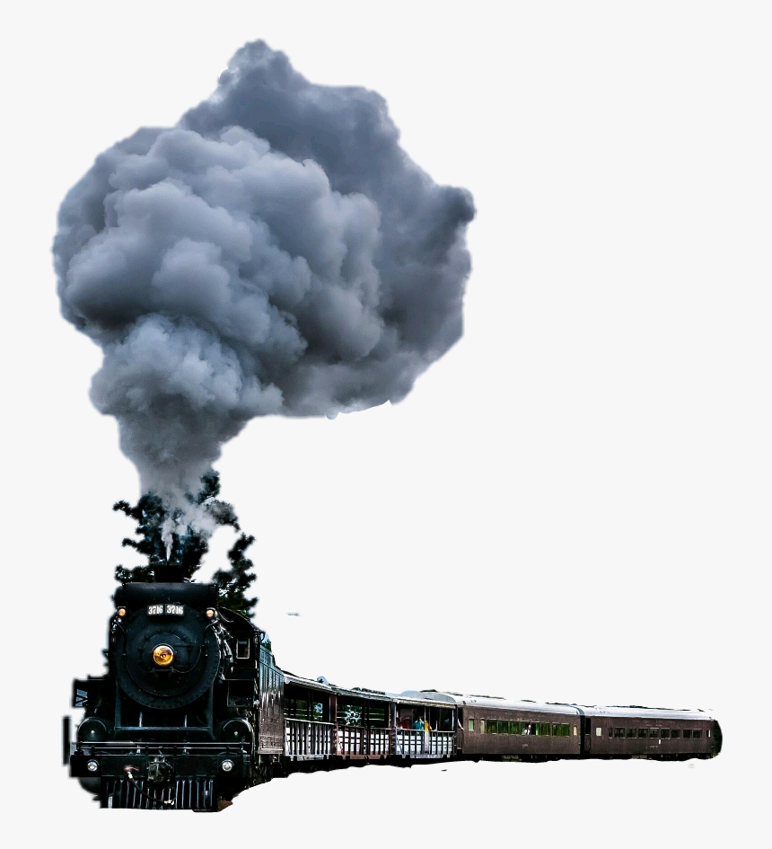 Train Cars Trainway Smoke Trainsmoke Blacktrain Oldtrai - Steam Train Wallpaper Iphone, HD Png Download, Free Download